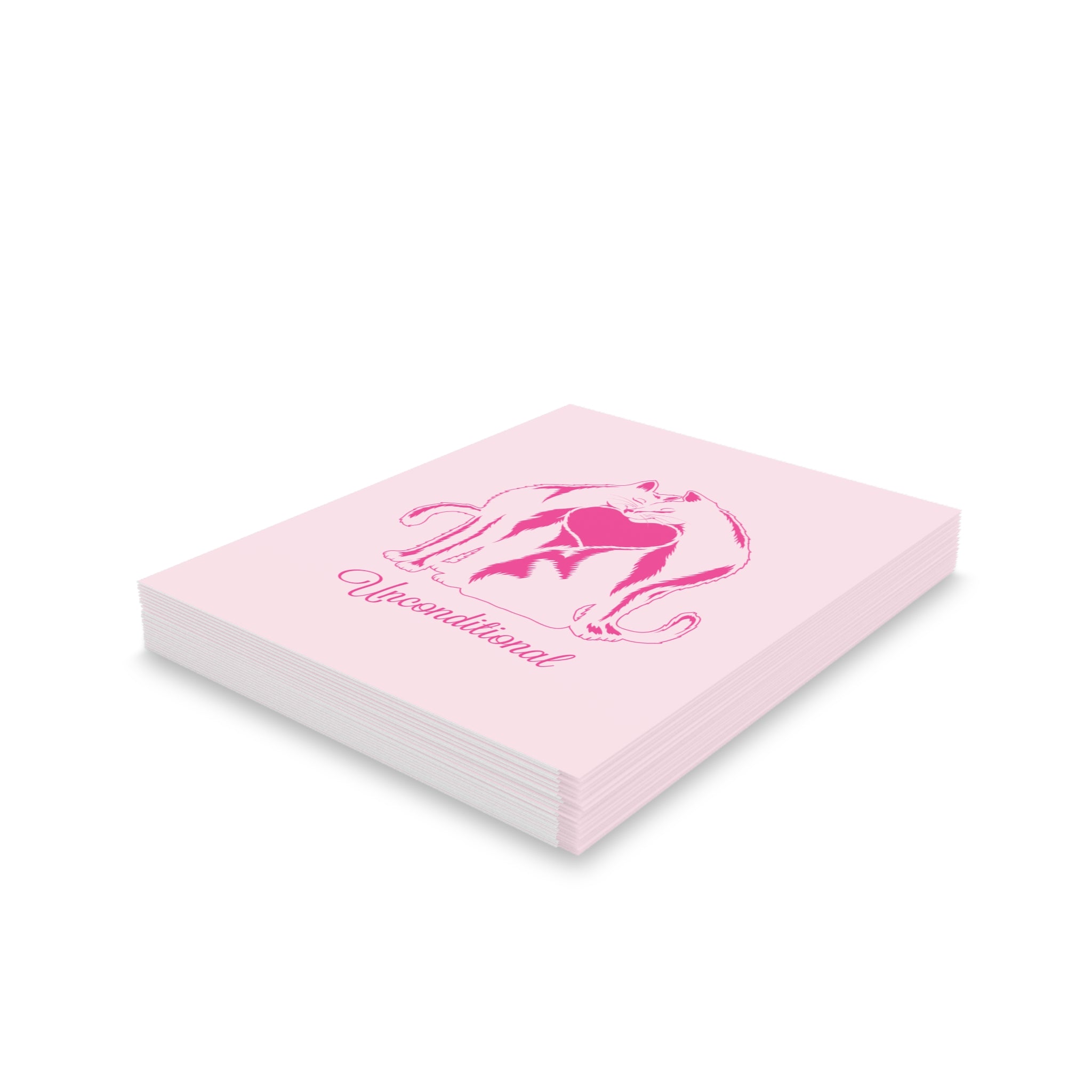 "Unconditional" Greeting cards (8, 16, and 24 pcs)