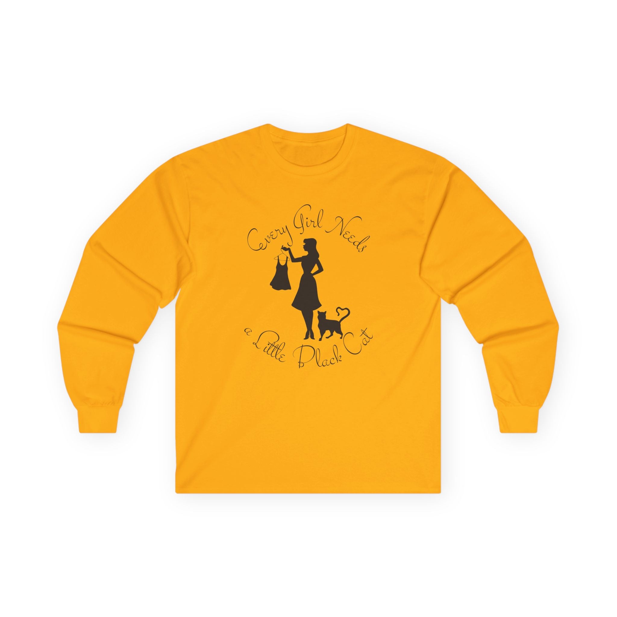 Every Girl Needs a Little Black Cat Long Sleeve Tee