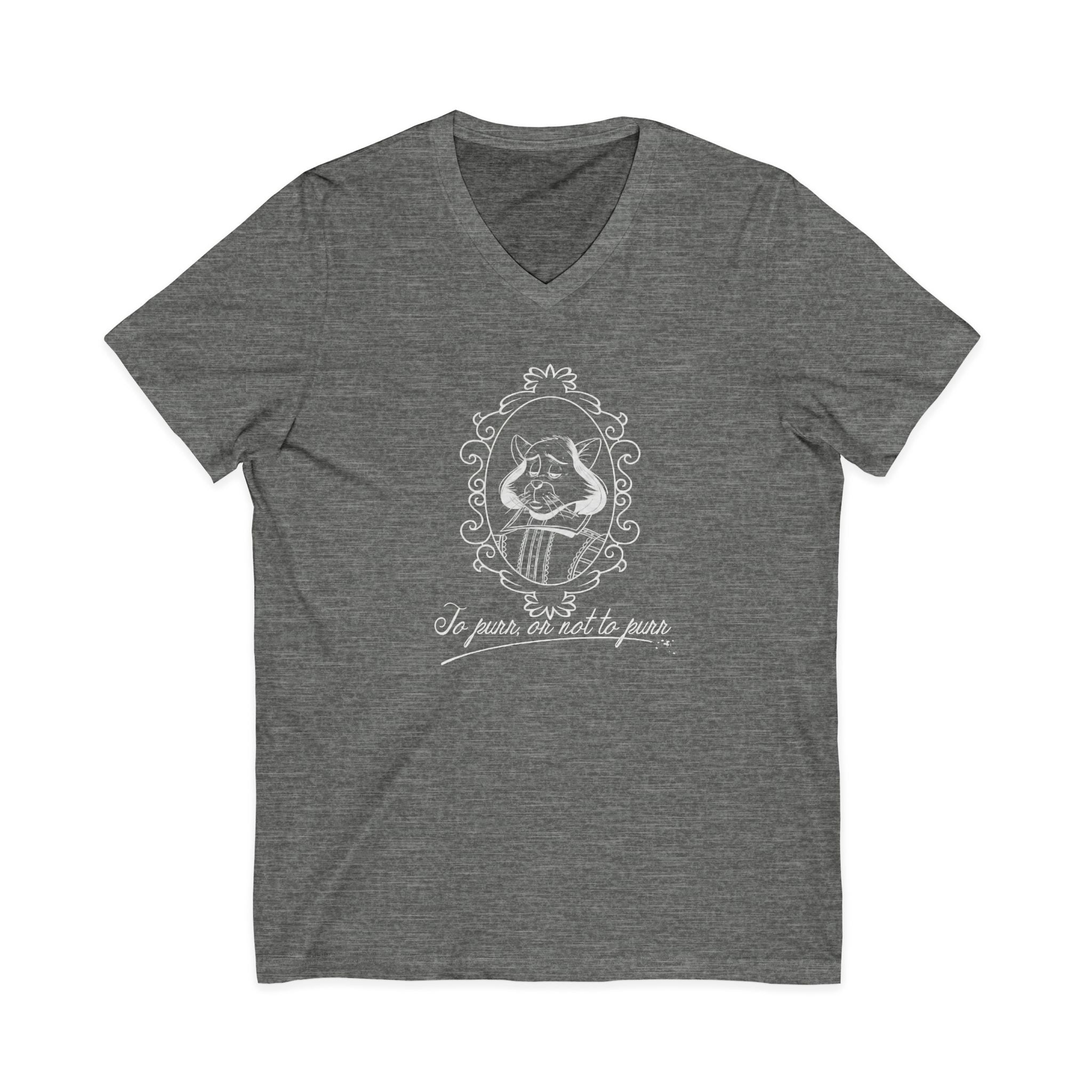 Catspeare V-Neck Tee, White