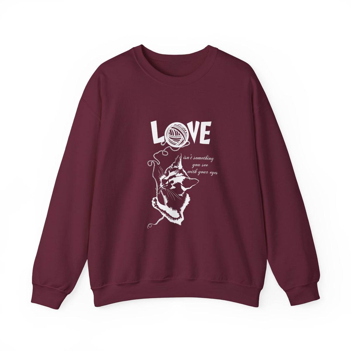 Love Crewneck Sweatshirt, White