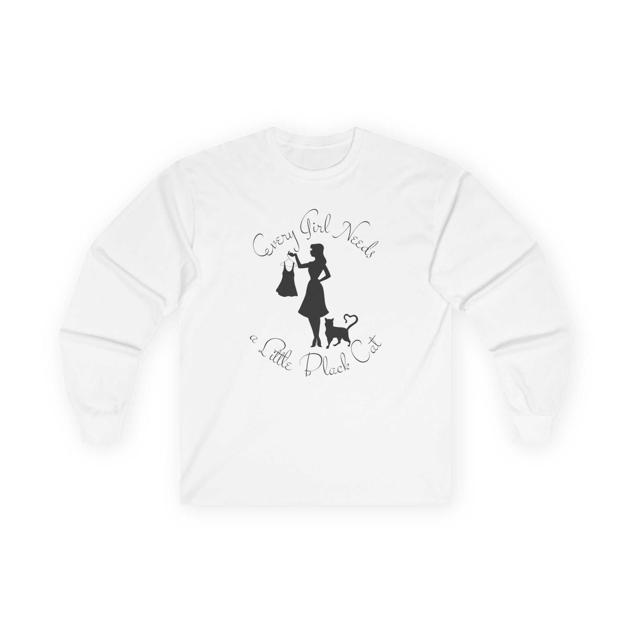 Every Girl Needs a Little Black Cat Long Sleeve Tee