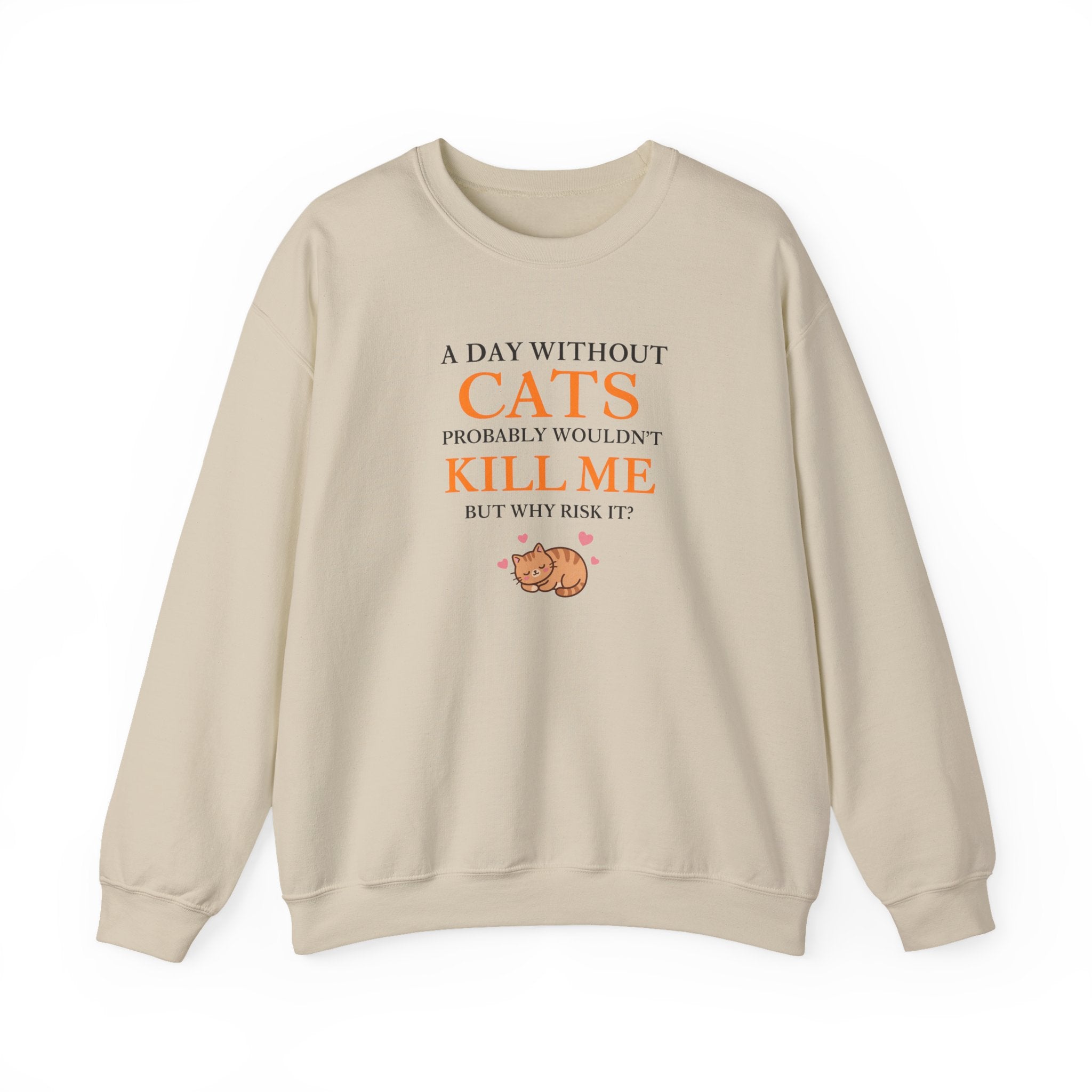 A Day Without Cats Crewneck Sweatshirt