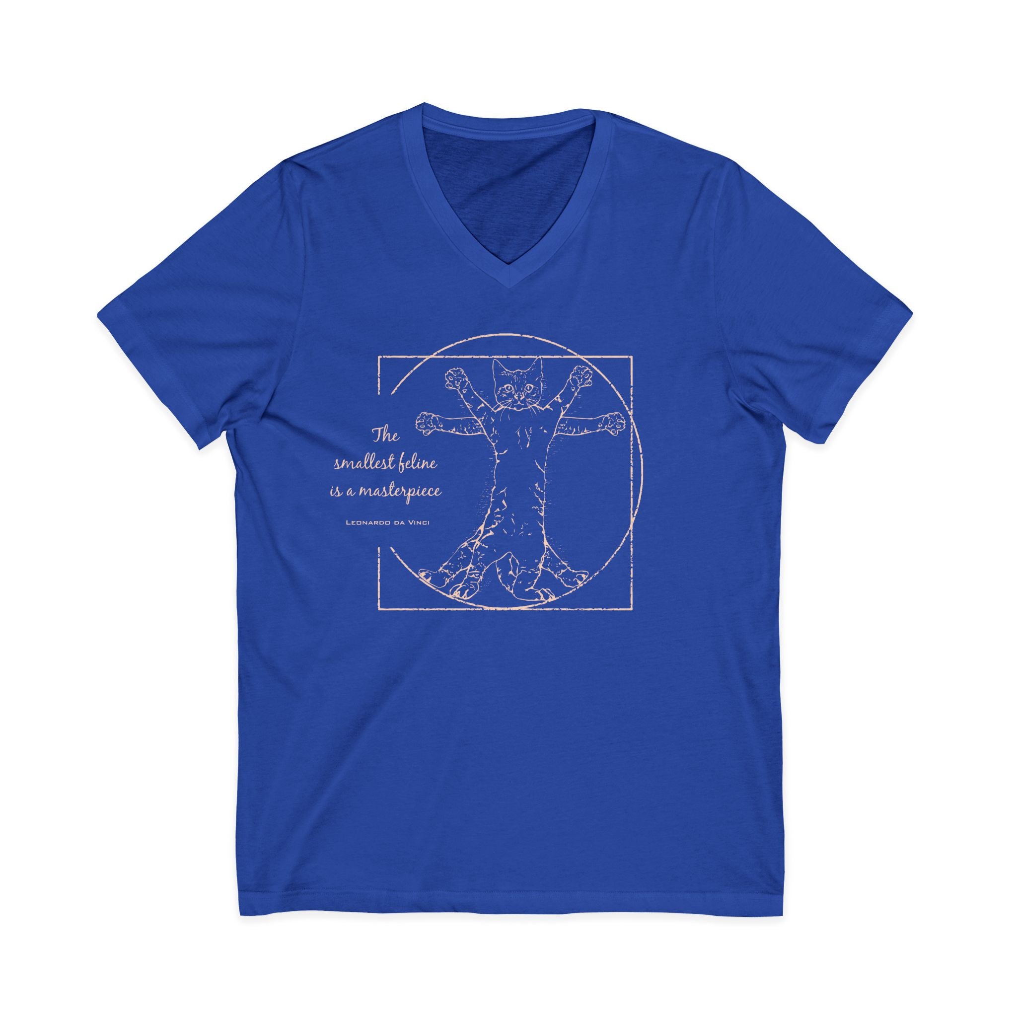 "The Smallest Feline is a Masterpiece" V-Neck Tee