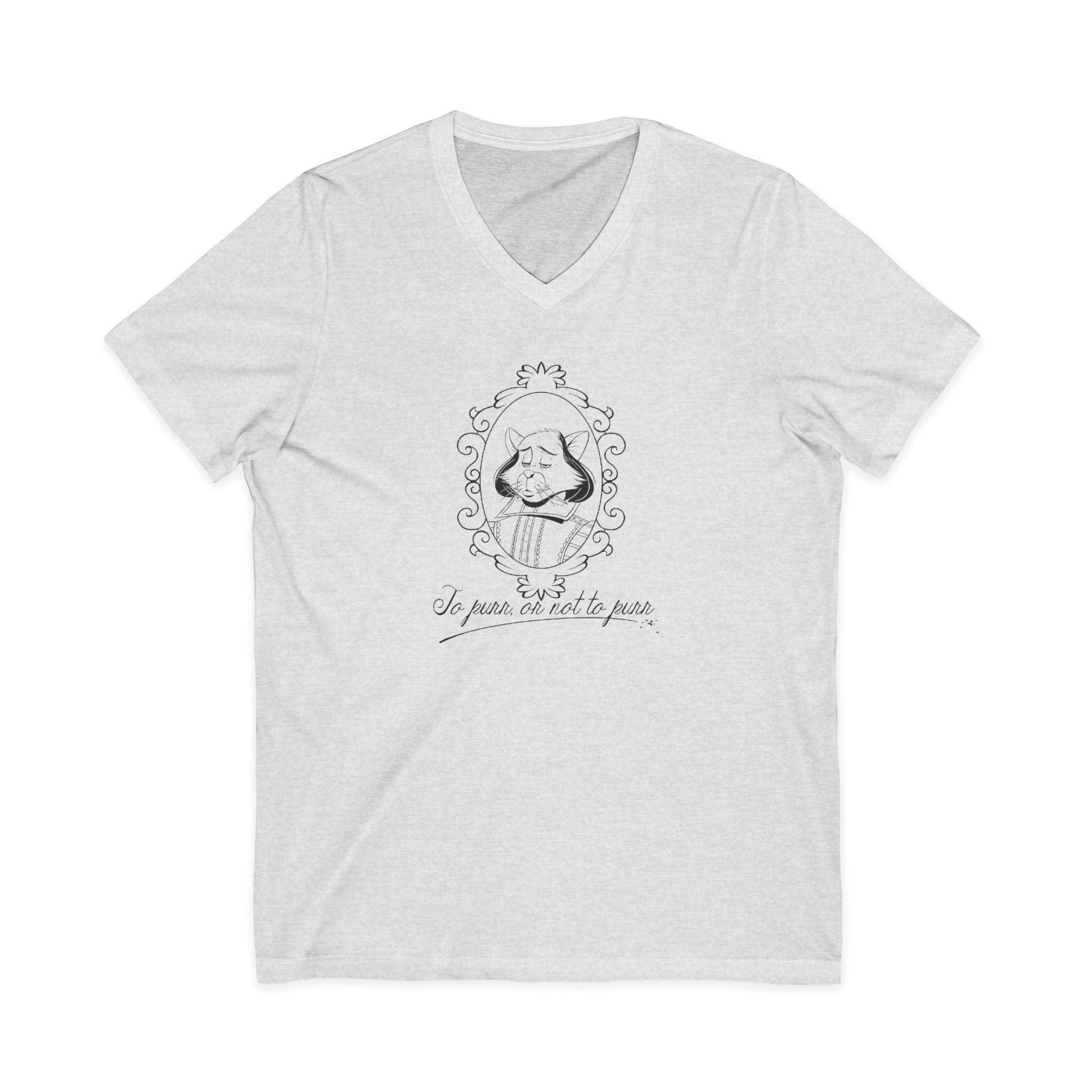 Catspeare V-Neck Tee, Black
