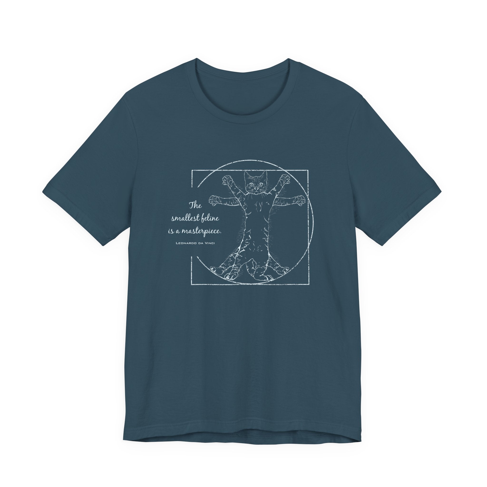 BLUE "The Smallest Feline is a Masterpiece" Short Sleeve Tee