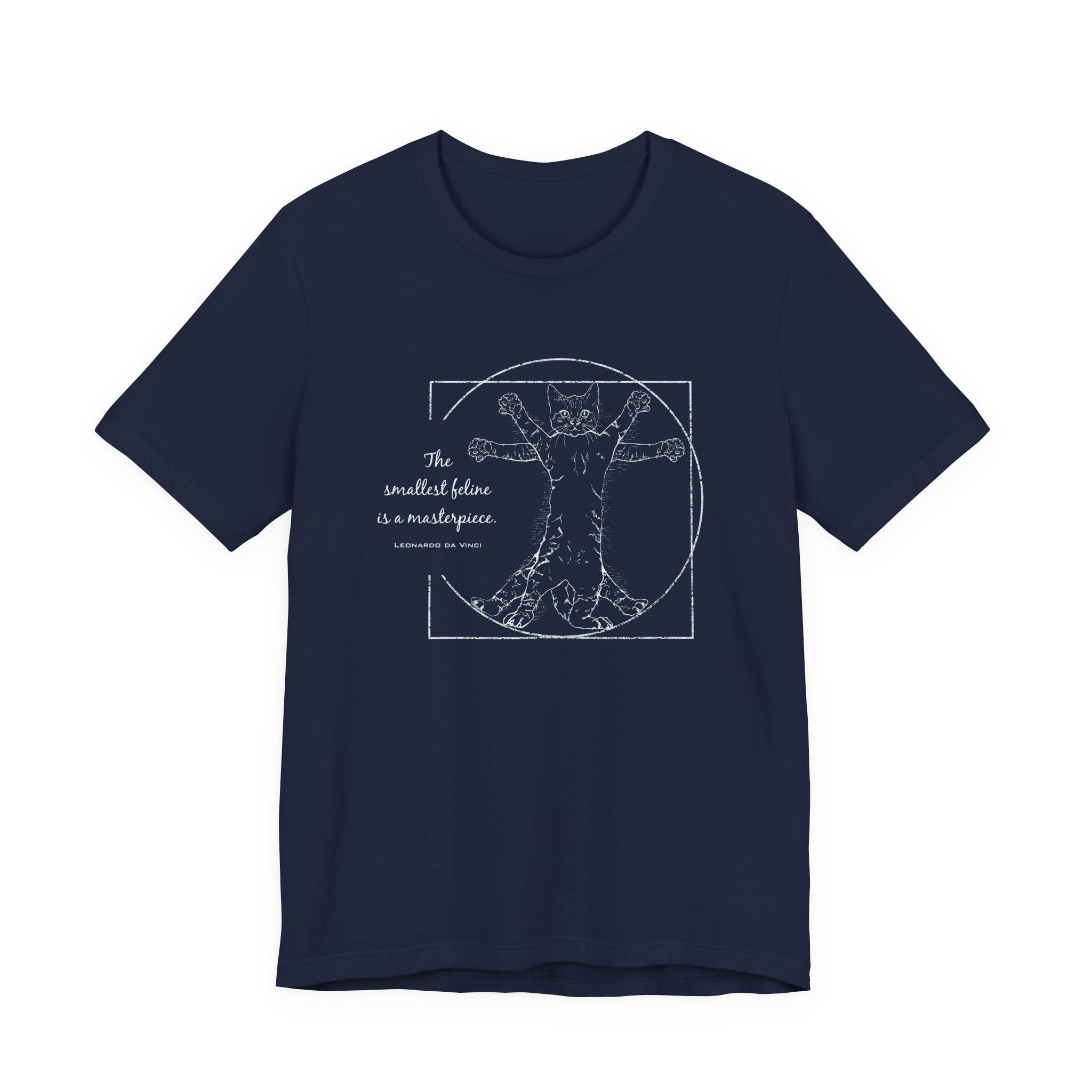 BLUE "The Smallest Feline is a Masterpiece" Short Sleeve Tee