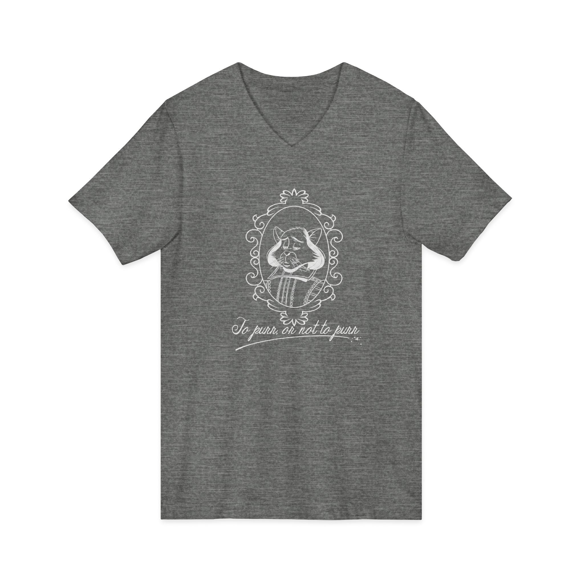Catspeare V-Neck Tee, White