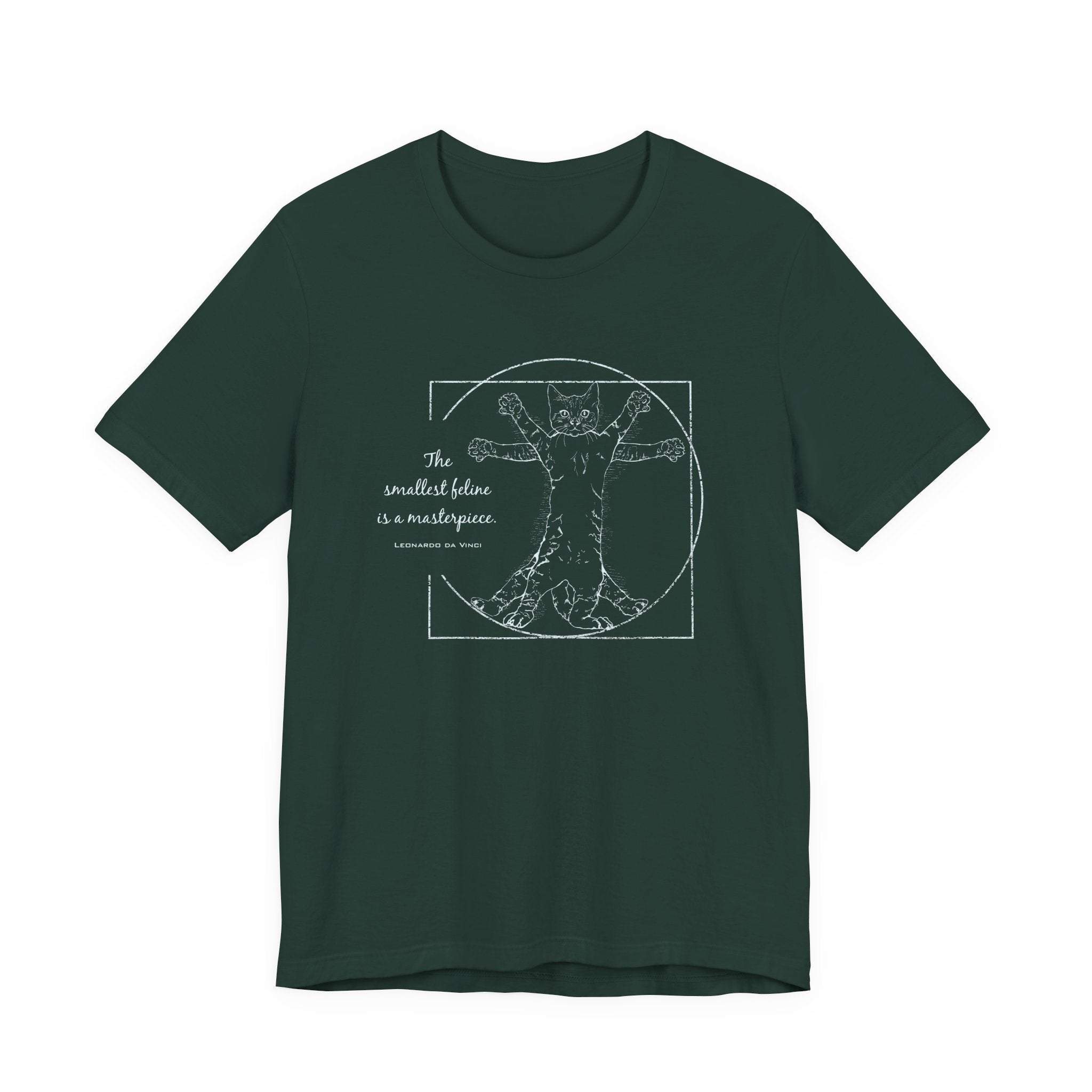 BLUE "The Smallest Feline is a Masterpiece" Short Sleeve Tee