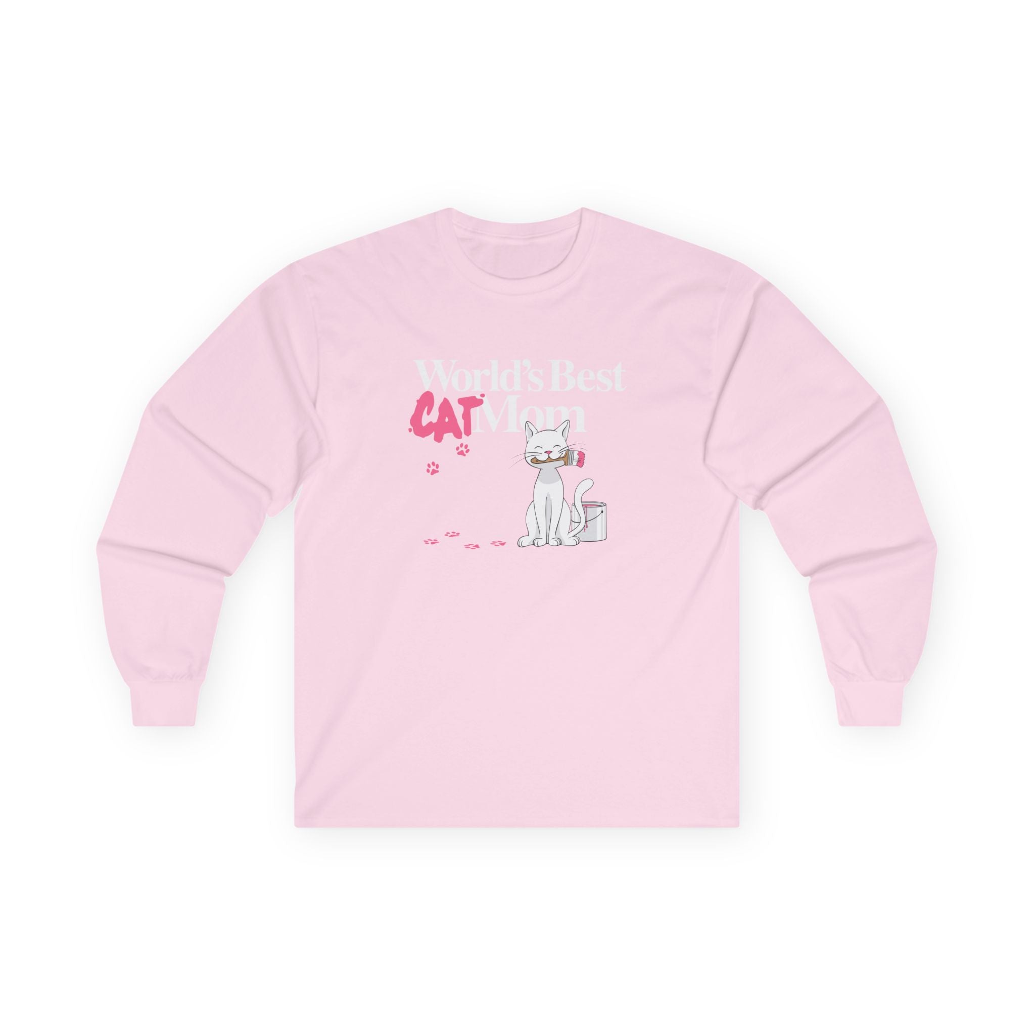 World's Best Cat Mom Long Sleeve Tee