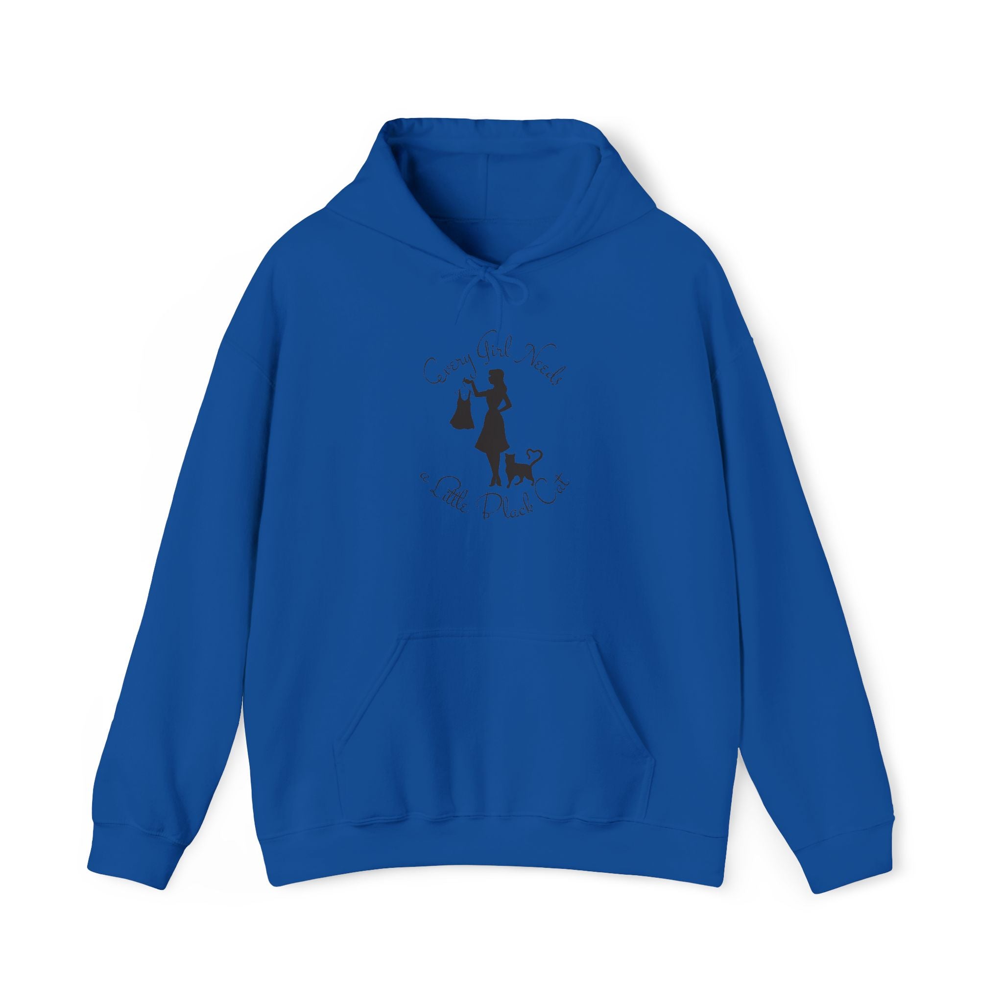 Every Girl Needs a Little Black Cat Hooded Sweatshirt