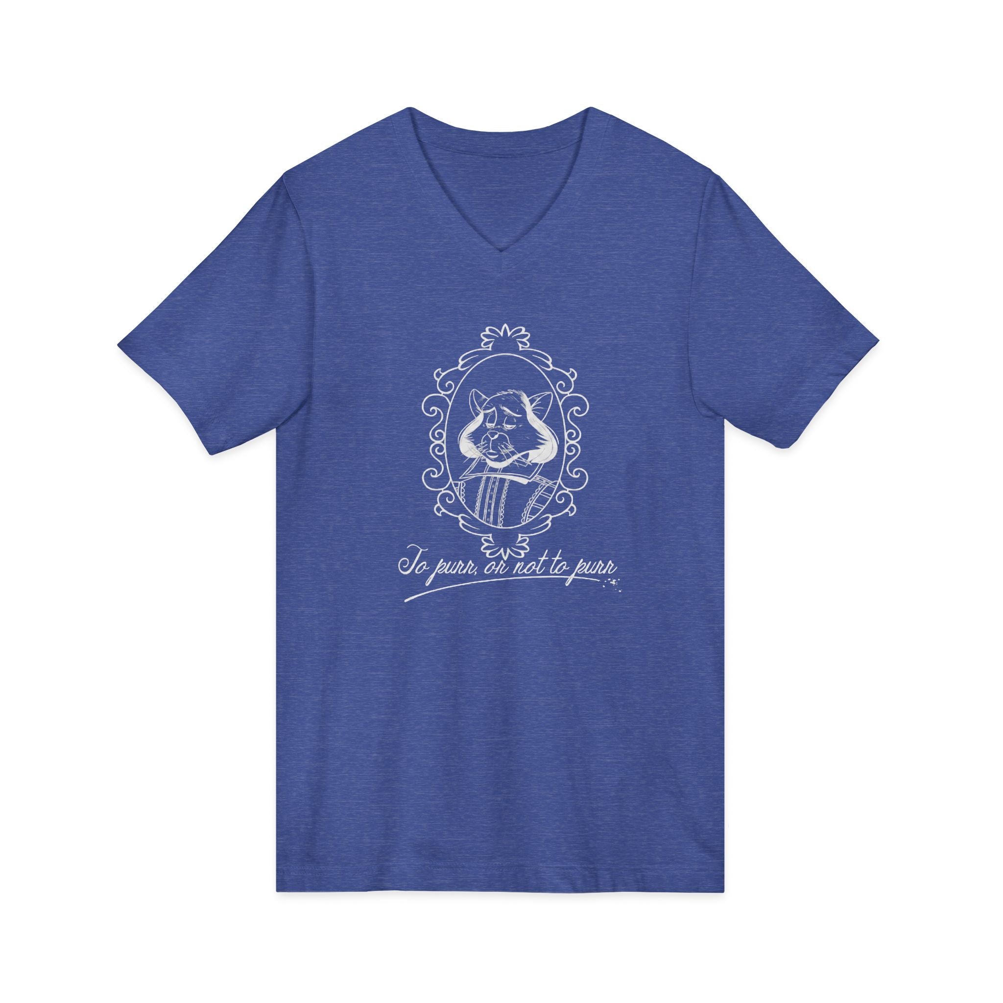 Catspeare V-Neck Tee, White