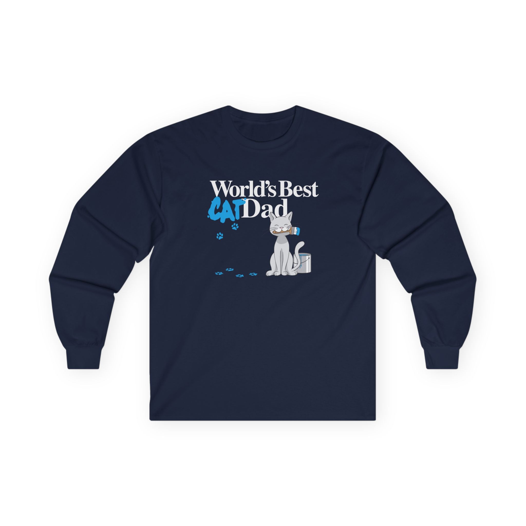 World's Best Cat Dad Long Sleeve Tee