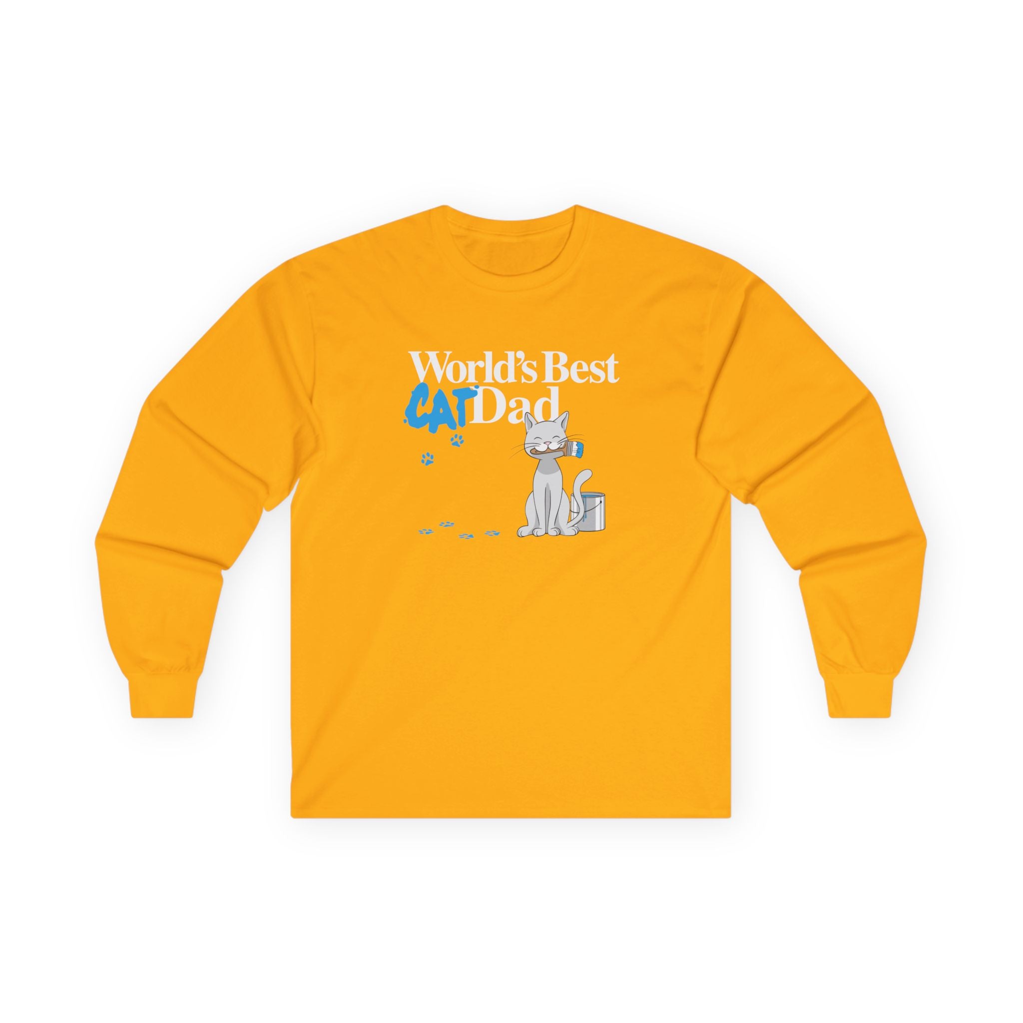 World's Best Cat Dad Long Sleeve Tee