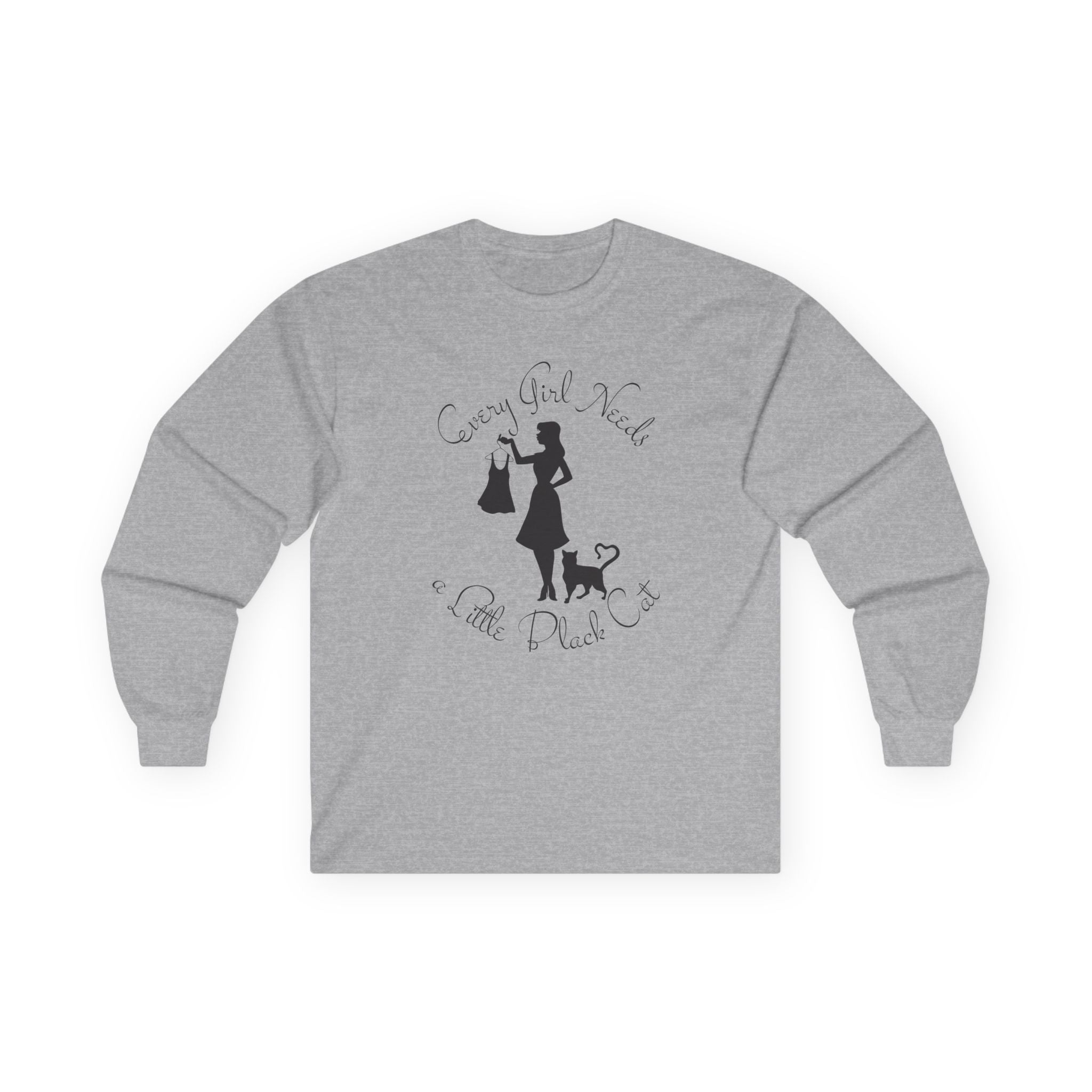 Every Girl Needs a Little Black Cat Long Sleeve Tee