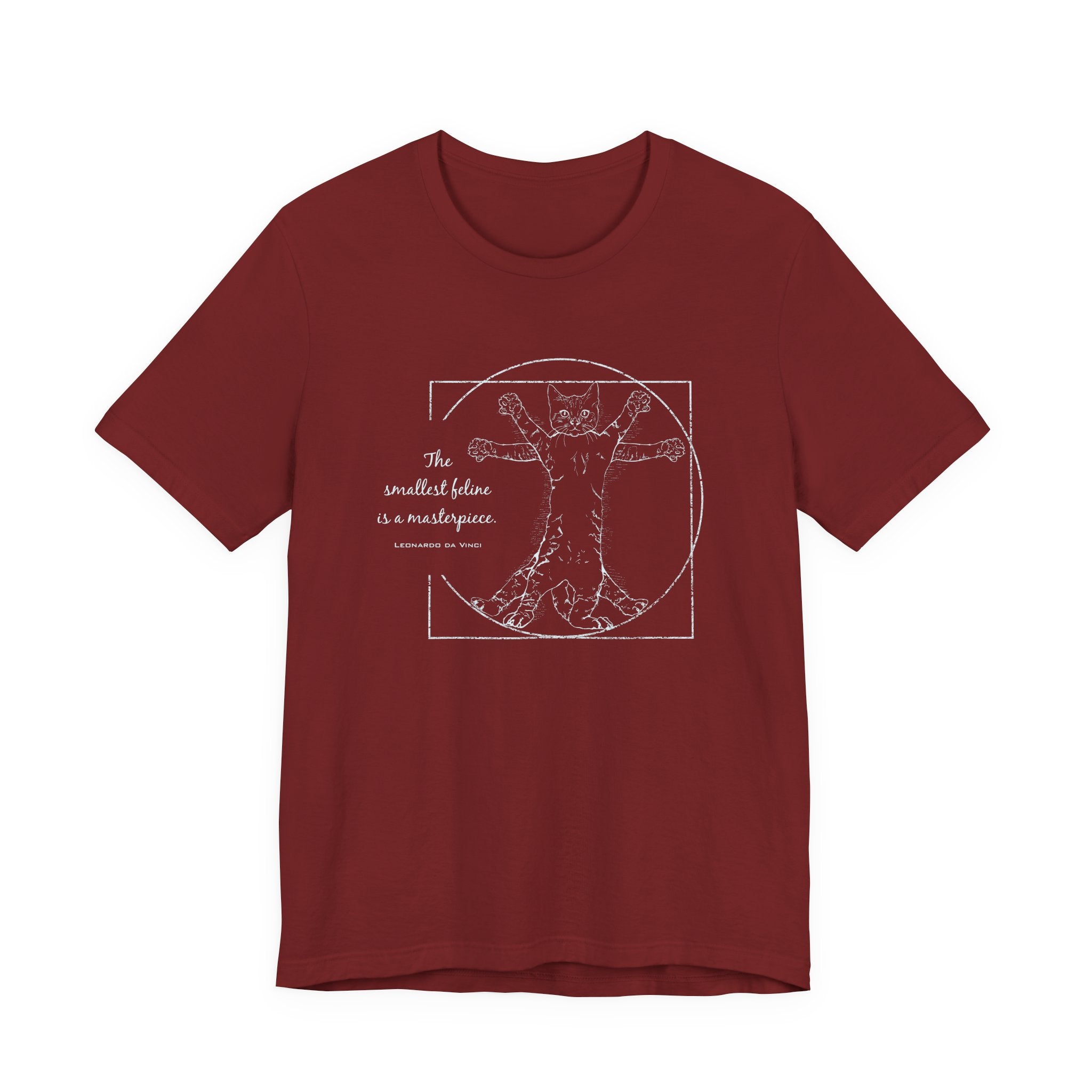BLUE "The Smallest Feline is a Masterpiece" Short Sleeve Tee