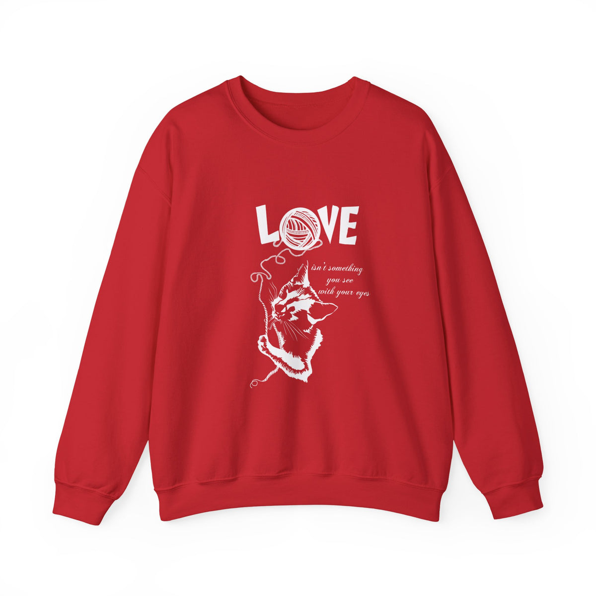 Love Crewneck Sweatshirt, White