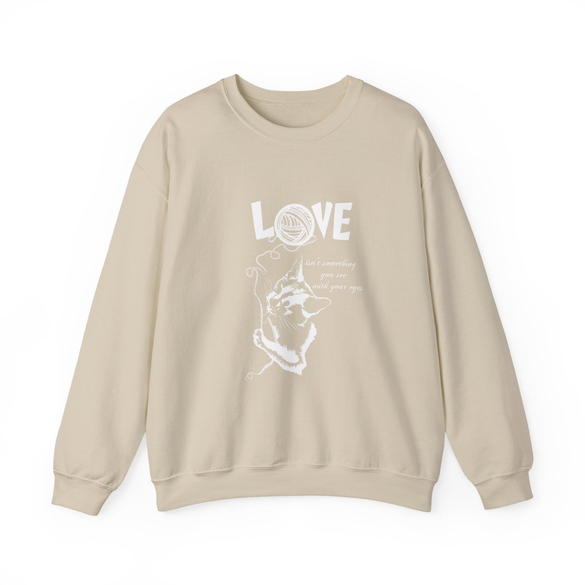 Love Crewneck Sweatshirt, White