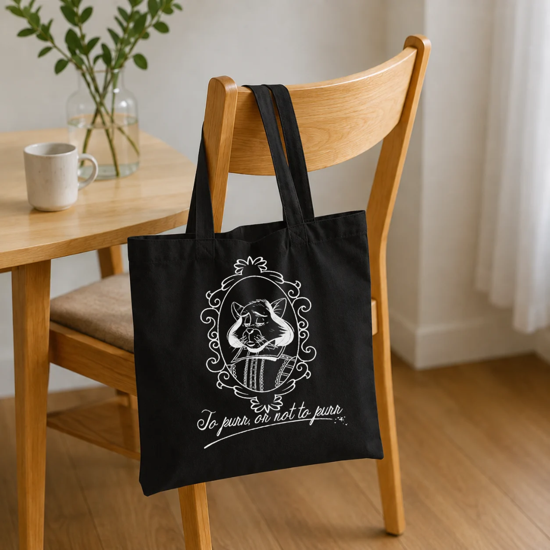 Catspeare Tote Bag, White