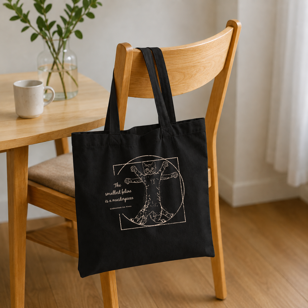 The Smallest Feline is a Masterpiece Tote Bag